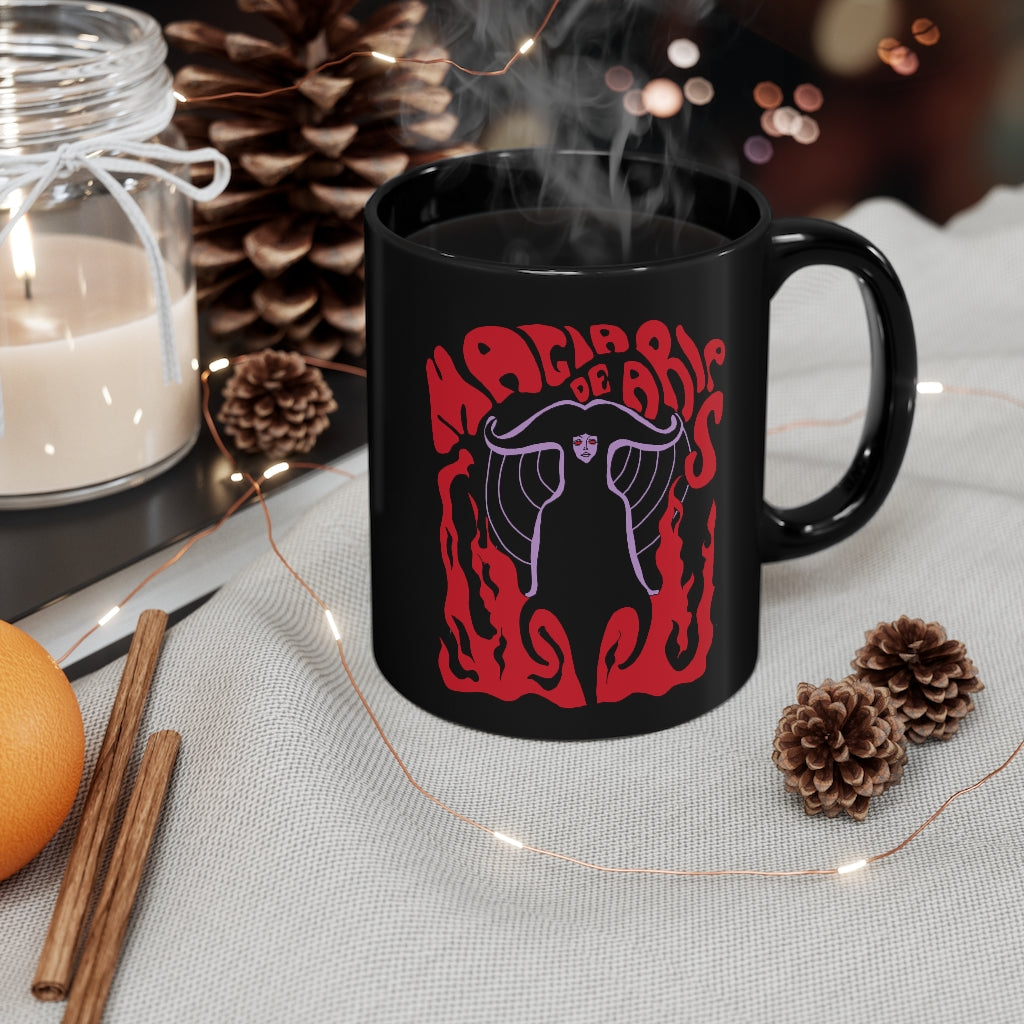 Aries "Magia de Aries" Black Mug