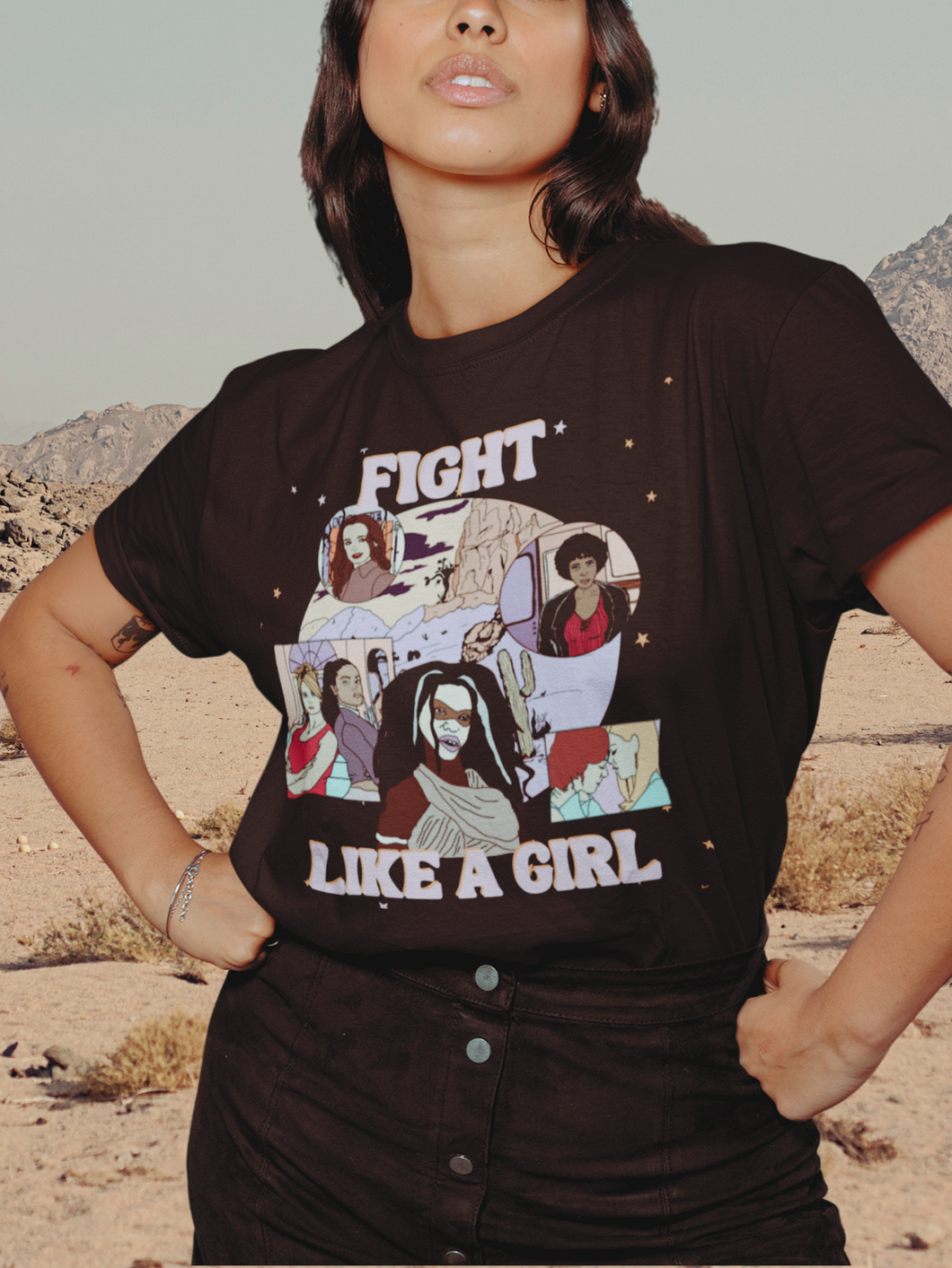 “Fight Like a Girl” Women of Buffy Super Soft T-shirt
