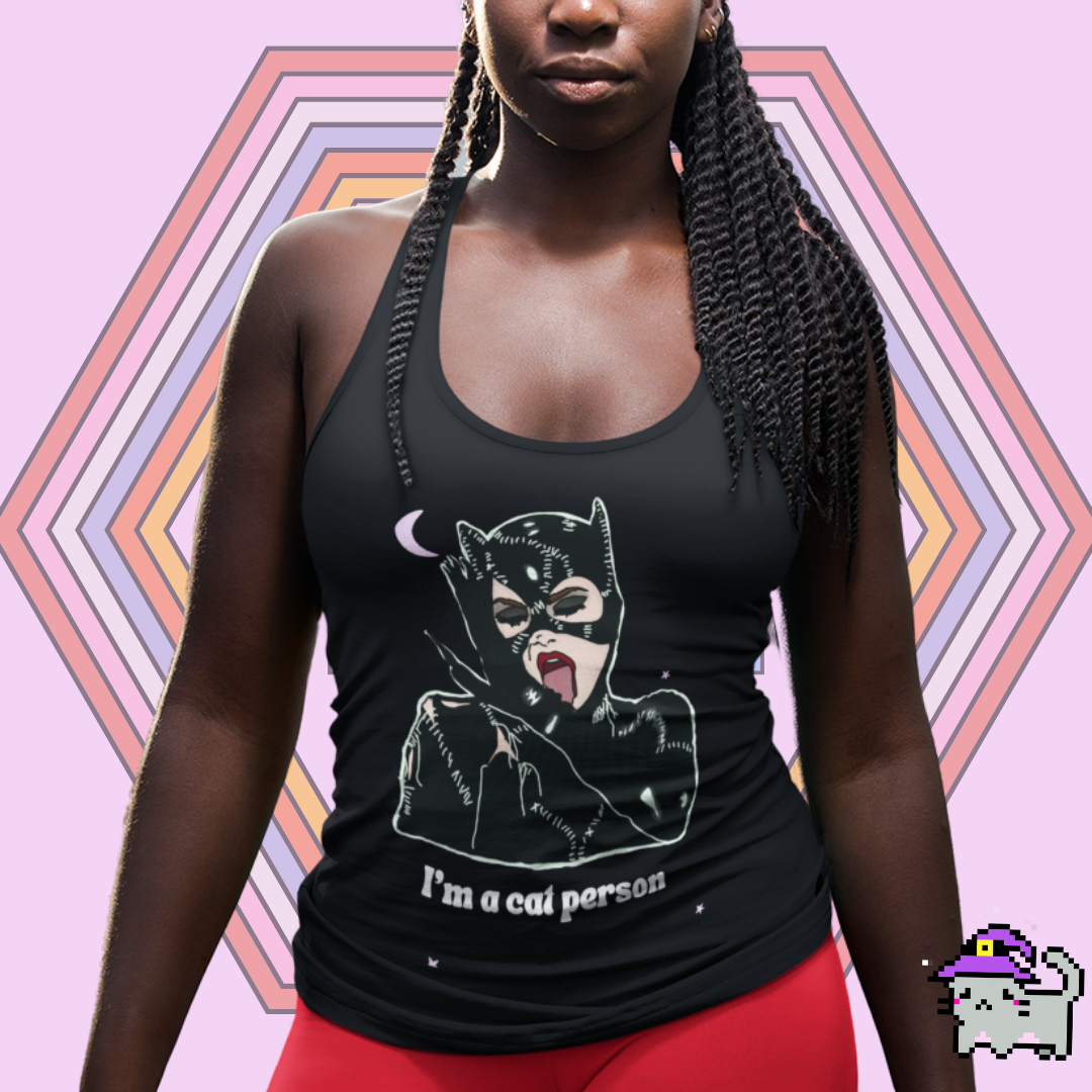 "I'm a Cat Person"  Racerback Tank