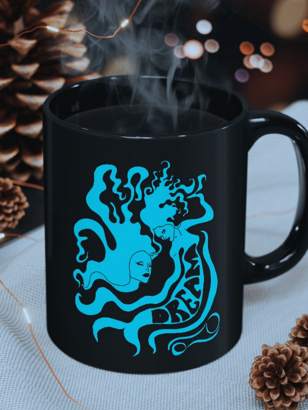 Cancer "Dream"  Sign Black Mug