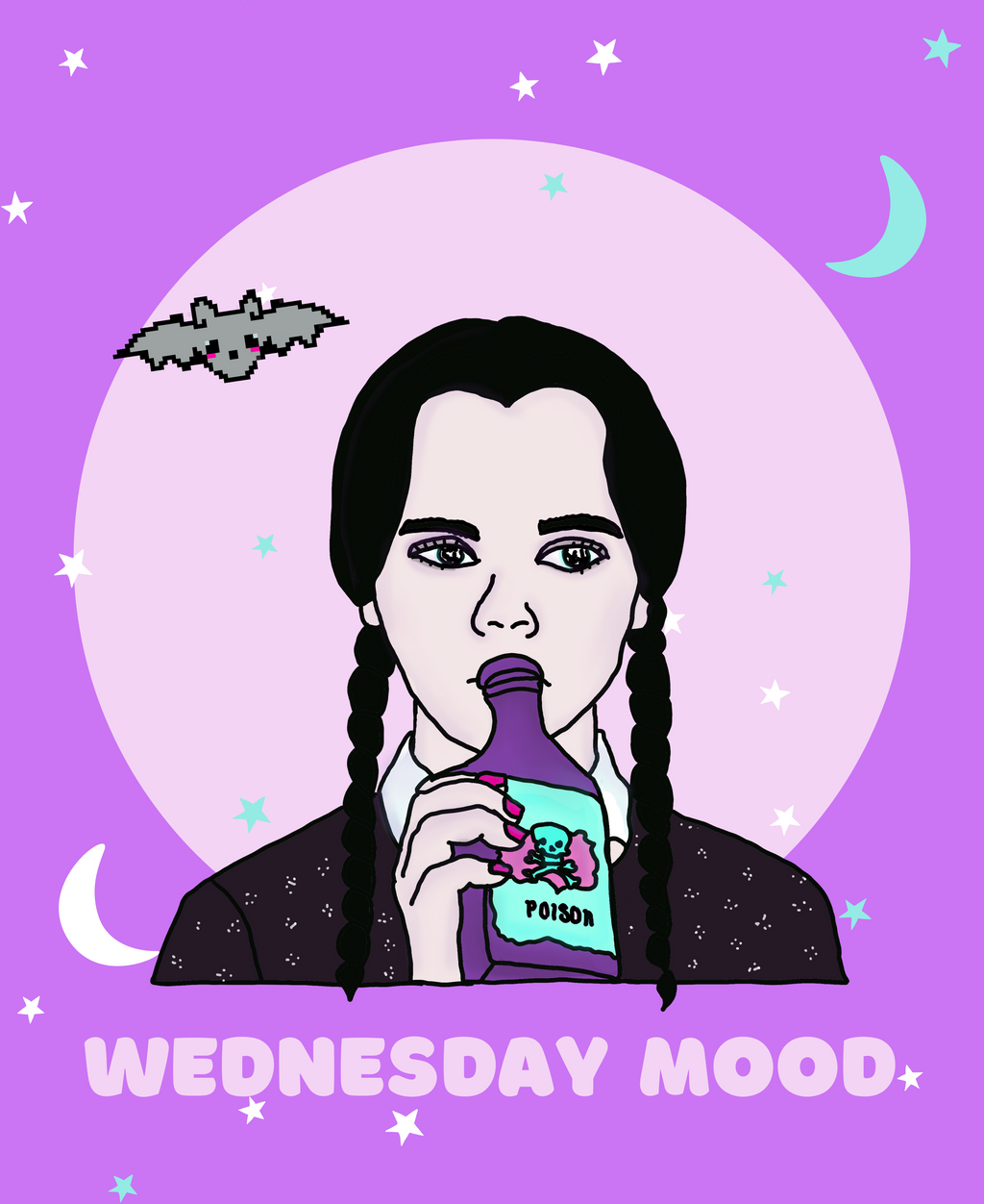 “Wednesday Mood” Wednesday Addams Unisex T-shirt