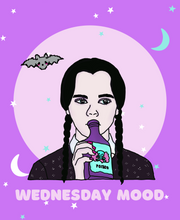 Load image into Gallery viewer, “Wednesday Mood” Wednesday Addams Super Soft T-shirt
