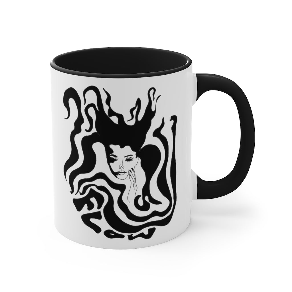Aquarius "Flow" Coffee & Tea Mug (B&W)
