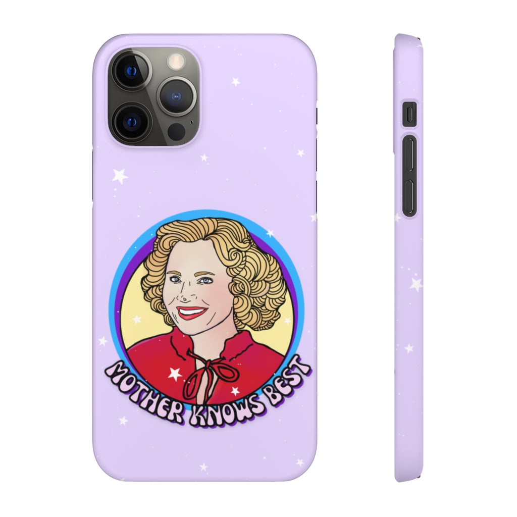 Kitty Forman "Mother Knows Best" Phone Snap Case [lilac]