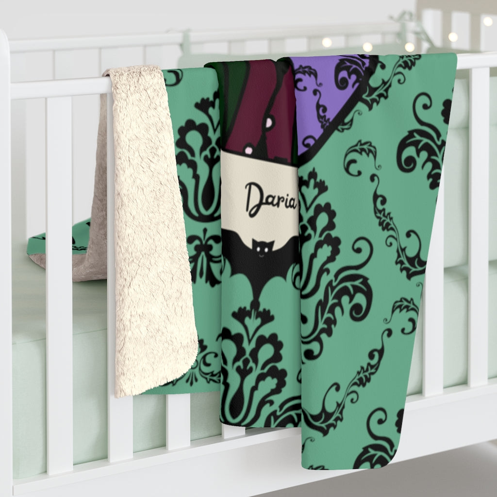 Grown-up Daria Sherpa Fleece Blanket