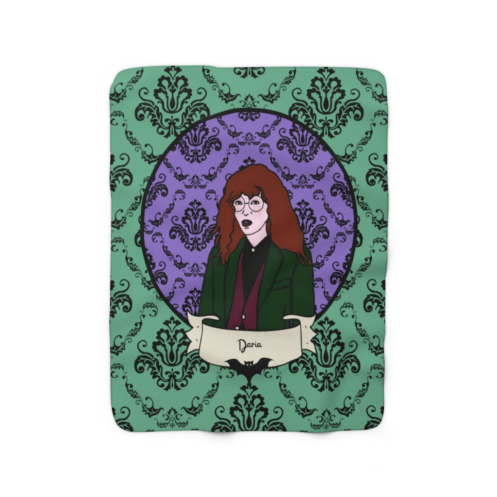 Grown-up Daria Sherpa Fleece Blanket