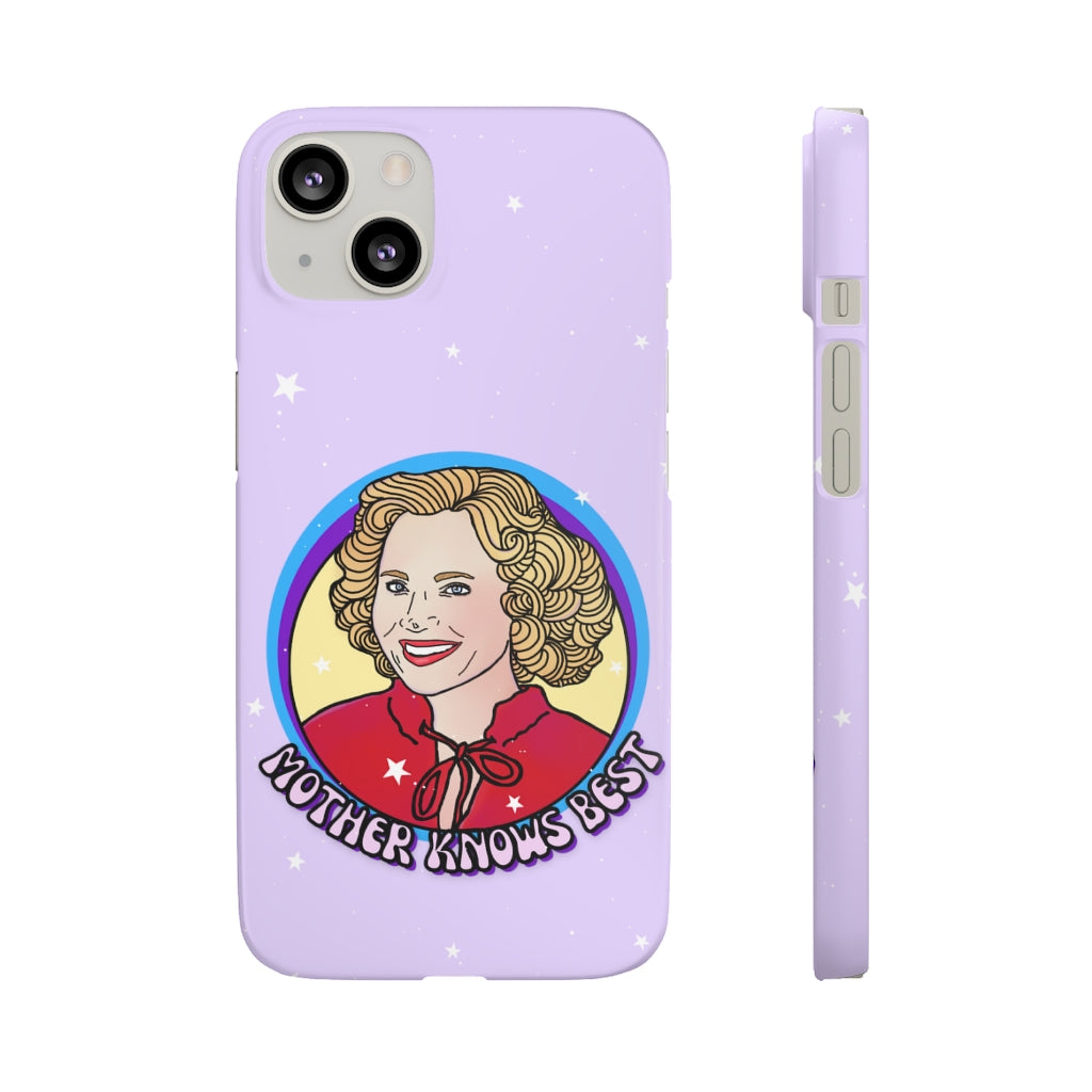 Kitty Forman "Mother Knows Best" Phone Snap Case [lilac]
