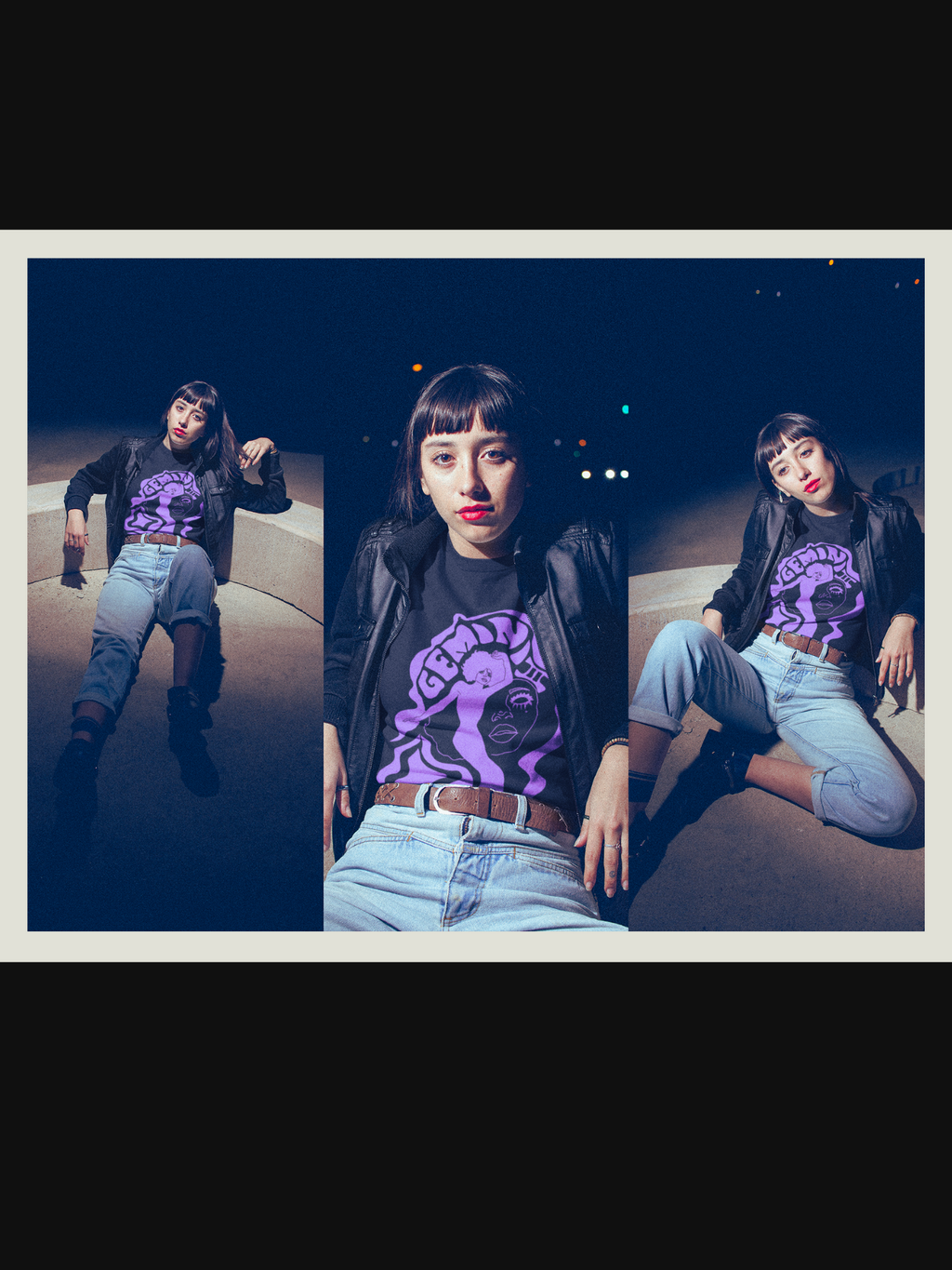 Gemini Twins Vintage Style Unisex Tee