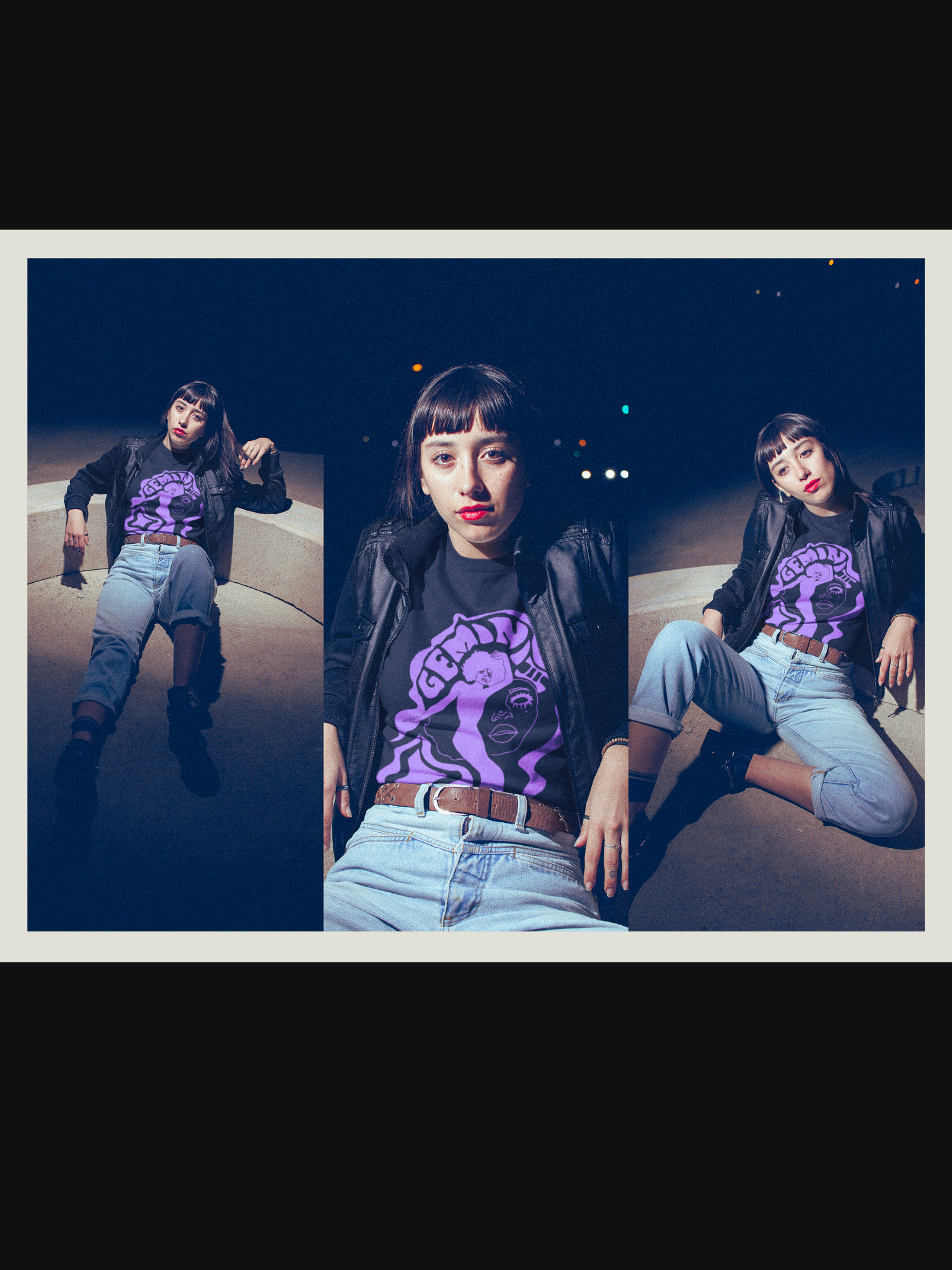 Gemini Twins Vintage Style Unisex Tee