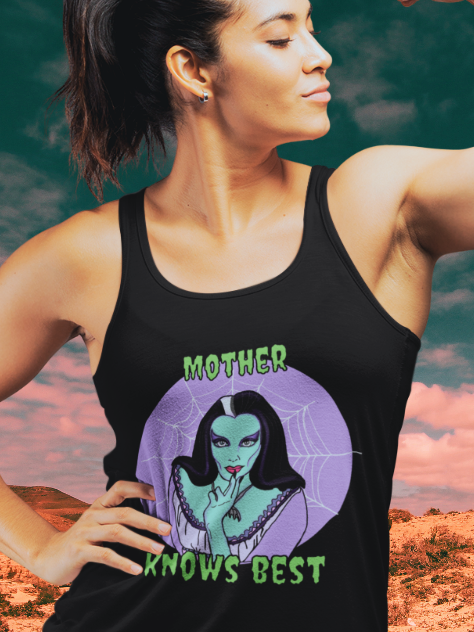 "Mother Knows Best" Racerback Tank