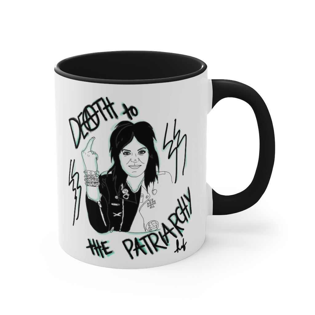Joan Jett " Death to the Patriarchy" Coffee & Tea Mug