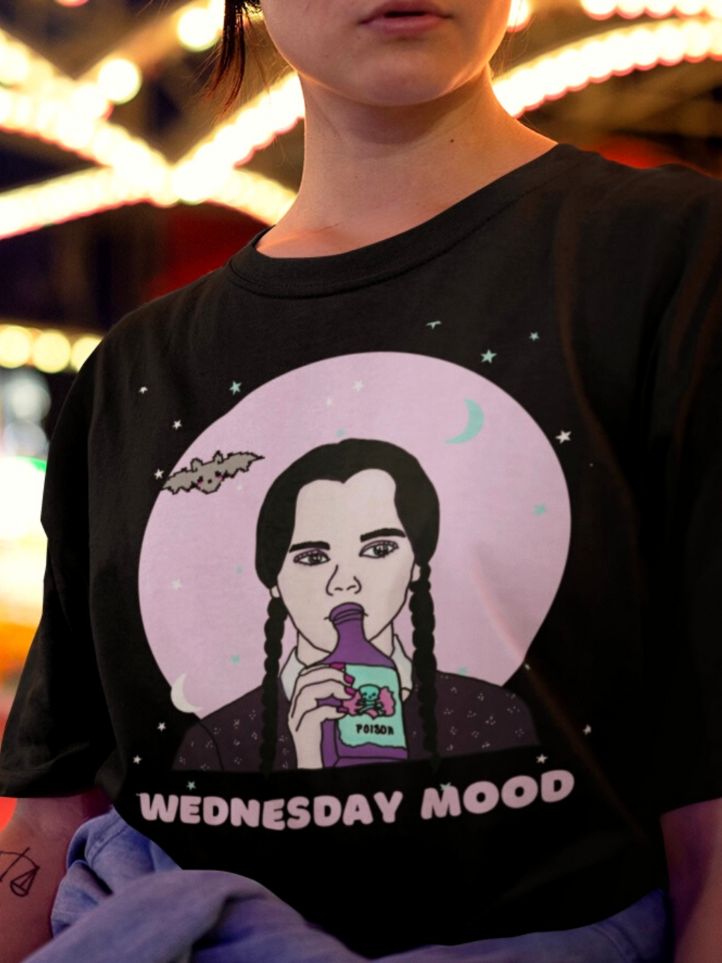 “Wednesday Mood” Wednesday Addams Unisex T-shirt