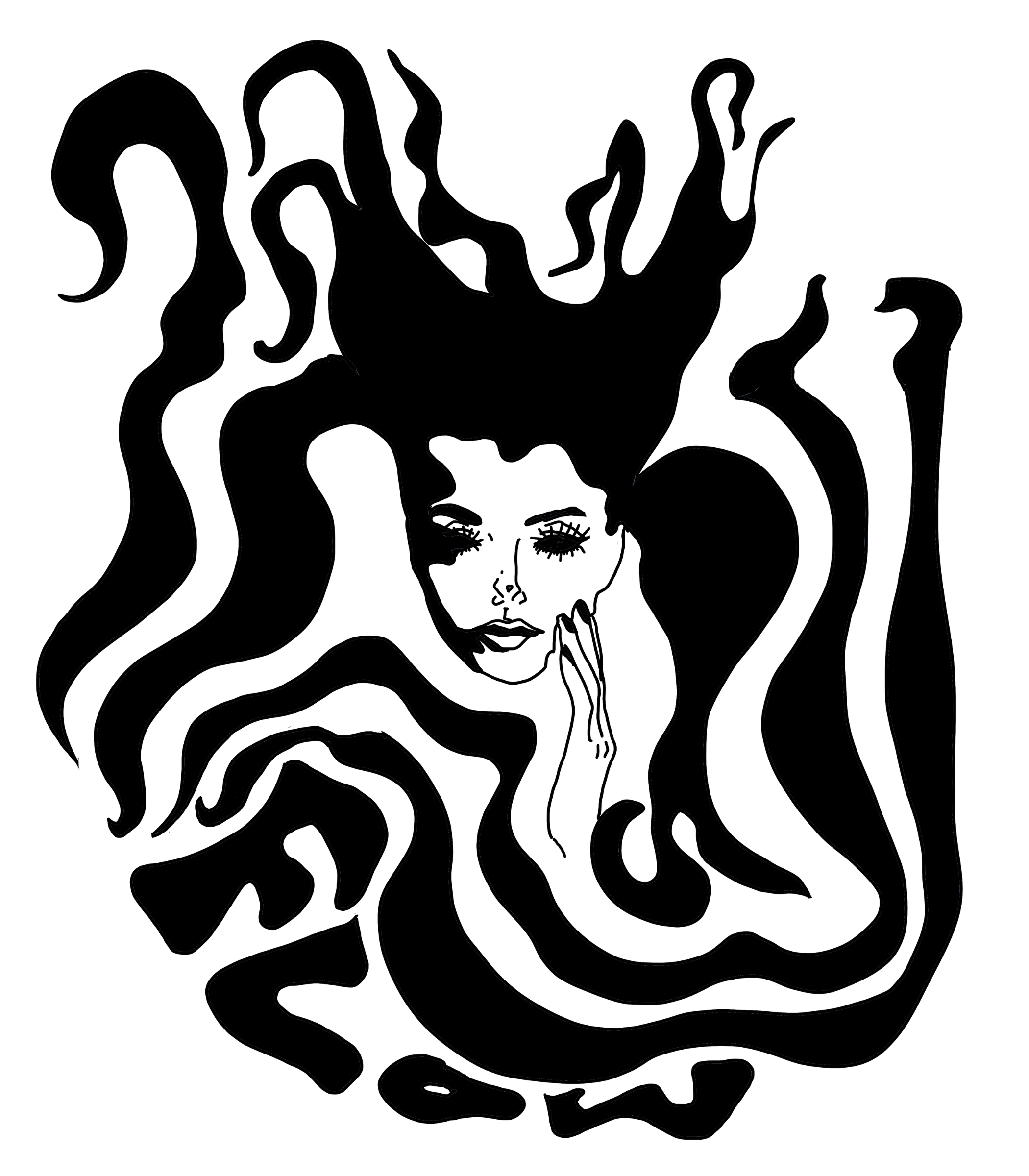 Aquarius "Flow" Coffee & Tea Mug (B&W)