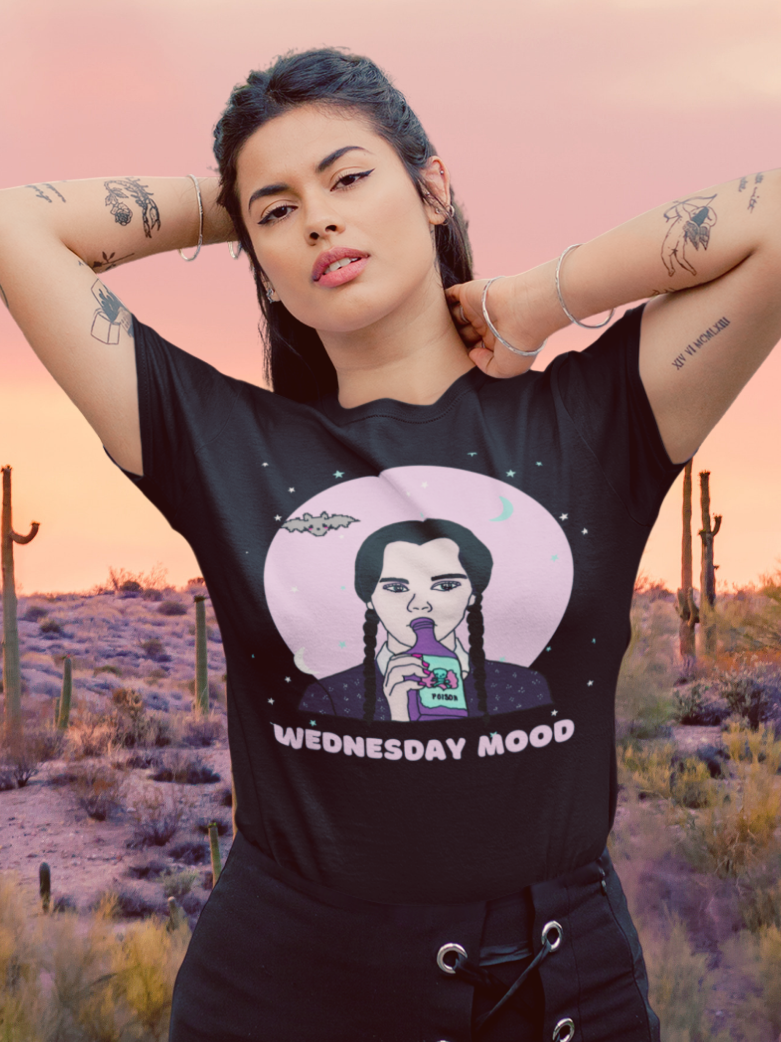 “Wednesday Mood” Wednesday Addams Unisex T-shirt