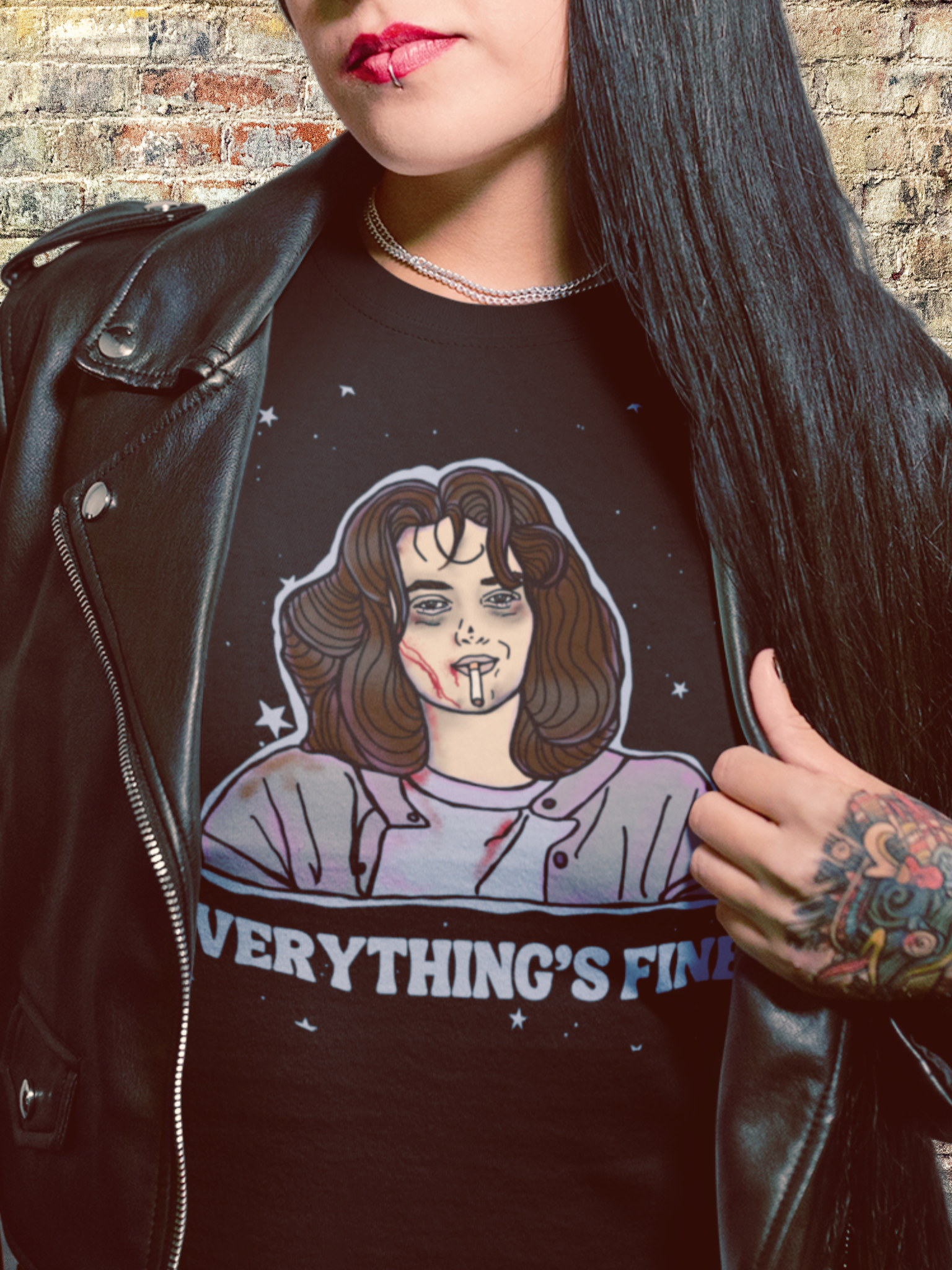 "Everything's Fine" Heathers Super Soft Unisex Tshirt
