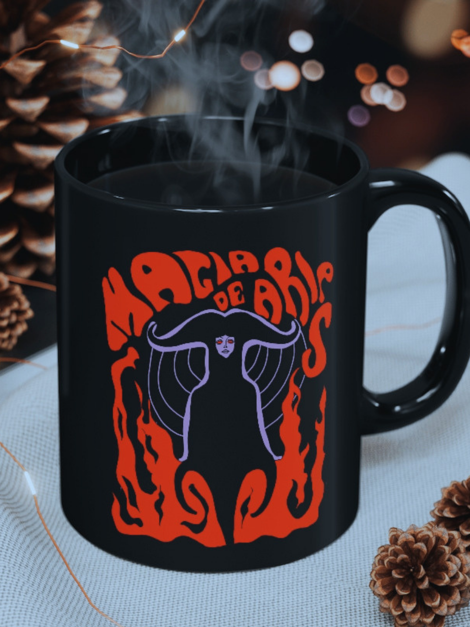 Aries "Magia de Aries" Black Mug