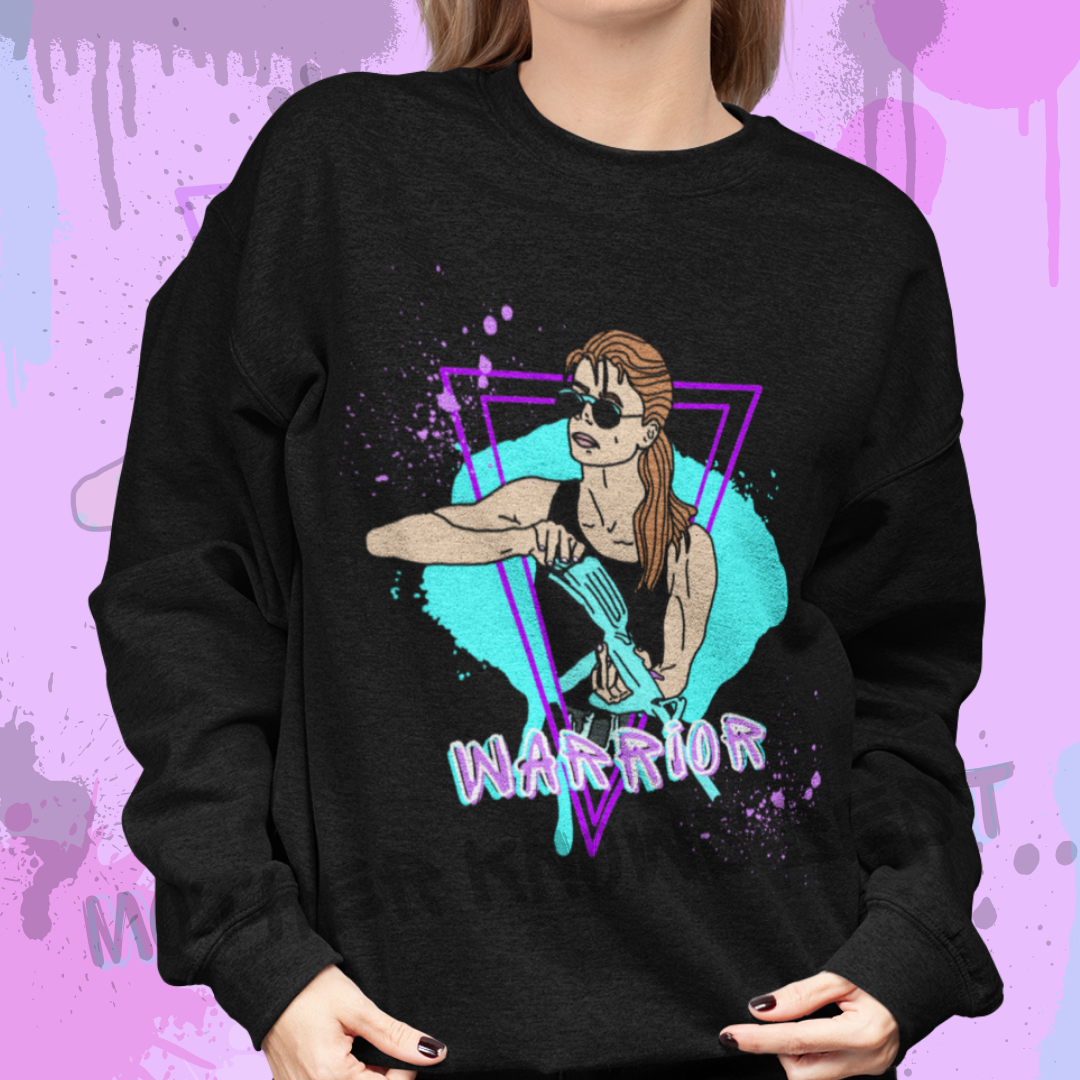 Sarah Connor "Warrior" Comfy Sweatshirt