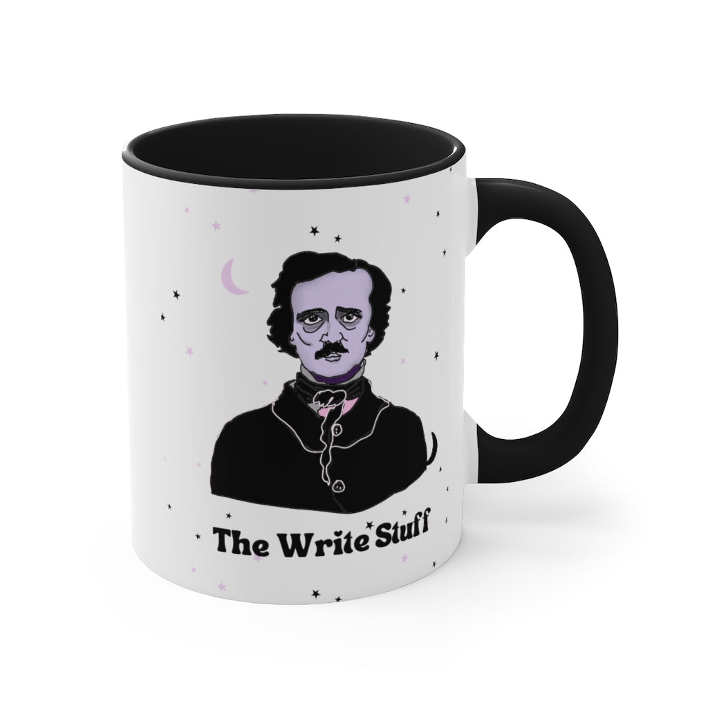 The Write Stuff Edgar Allan Poe Coffee Mug | Teacher Gift Coffee Mug