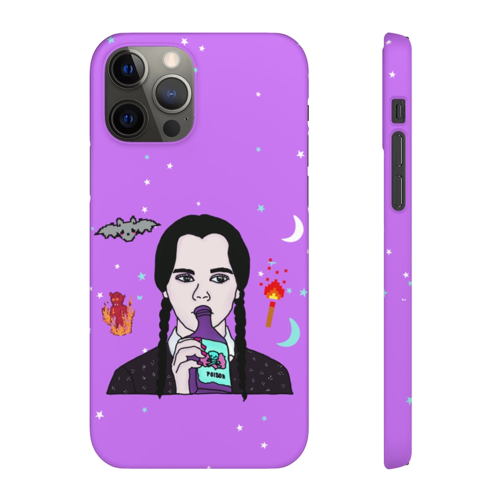 Wednesday Mood Phone Snap Case [purple]