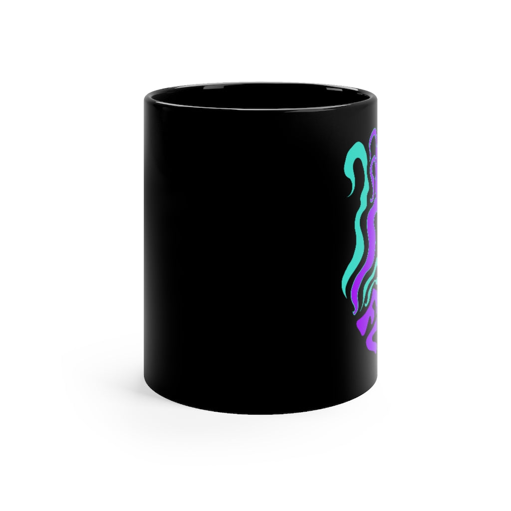Aquarius "Flow" Black Mug