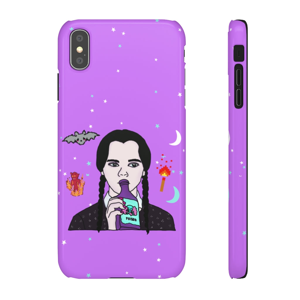 Wednesday Mood Phone Snap Case [purple]