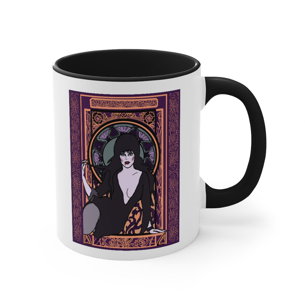 Elvira of the Dark Art Nouveau Coffee Mug
