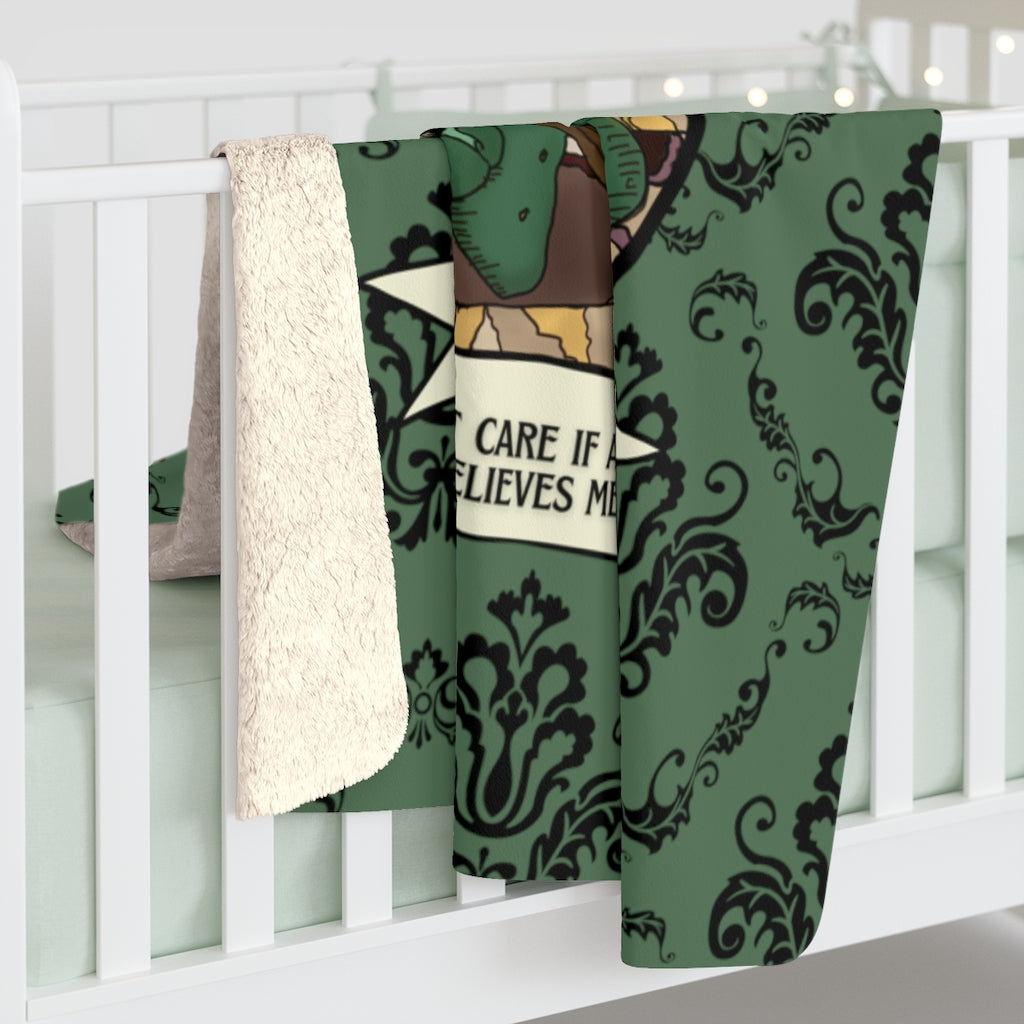 I don't care if no one believes me. Stranger Things Sherpa Fleece Blanket