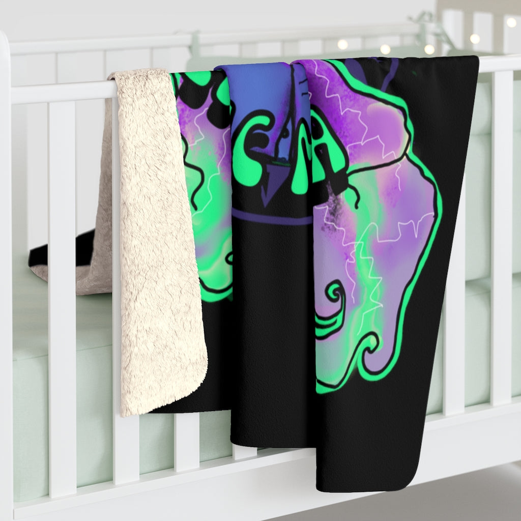 " Truck Drivin'  Magic Mama" Sherpa Fleece Blanket