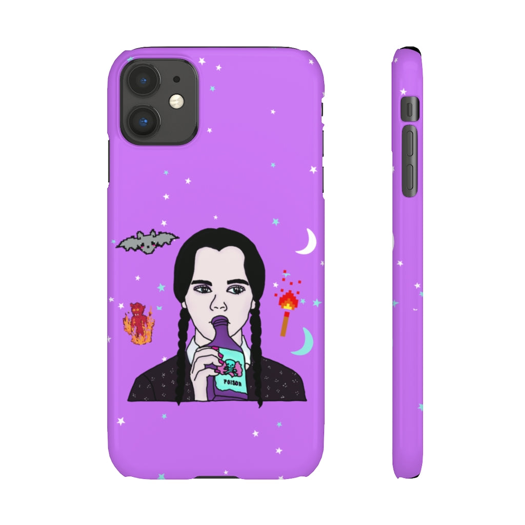 Wednesday Mood Phone Snap Case [purple]