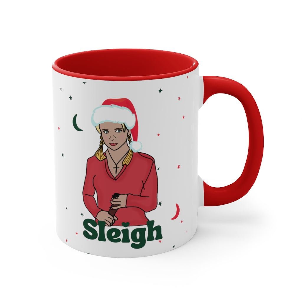 Sleigh Buffy Christmas Coffee Mug