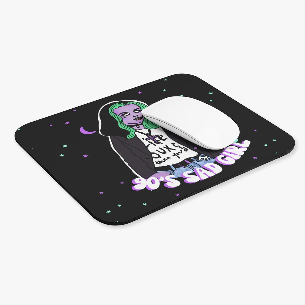 90s Sad Girl Mouse Pad