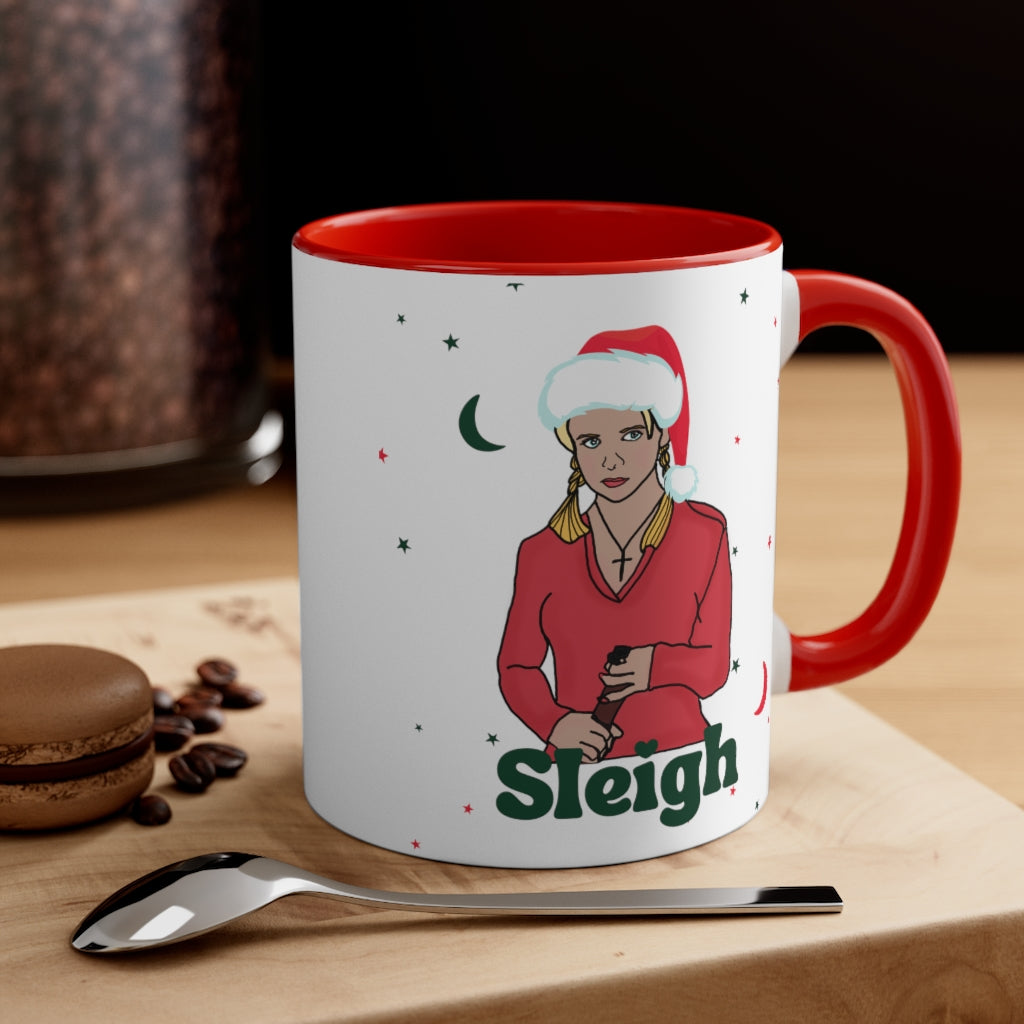 Sleigh Buffy Christmas Coffee Mug