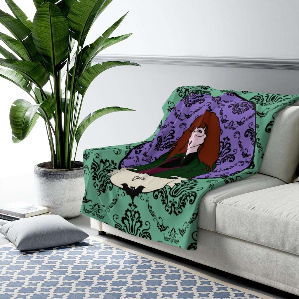 Grown-up Daria Sherpa Fleece Blanket