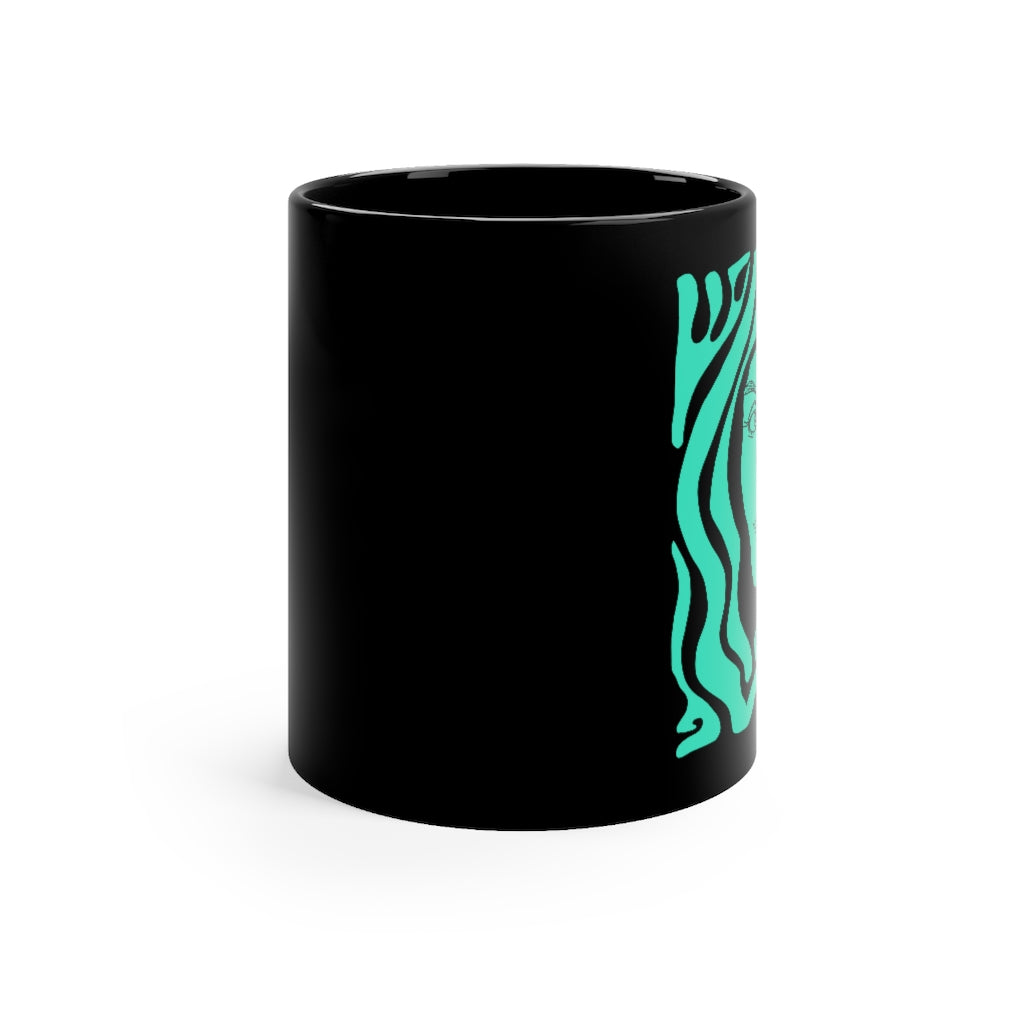 Earth Mother Black Mug