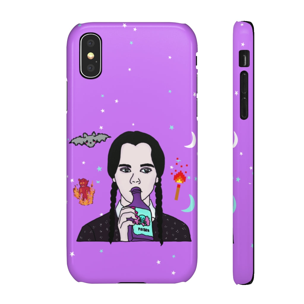 Wednesday Mood Phone Snap Case [purple]