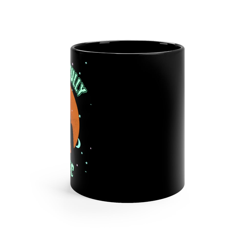 "Delightfully Tragic" Black Mug