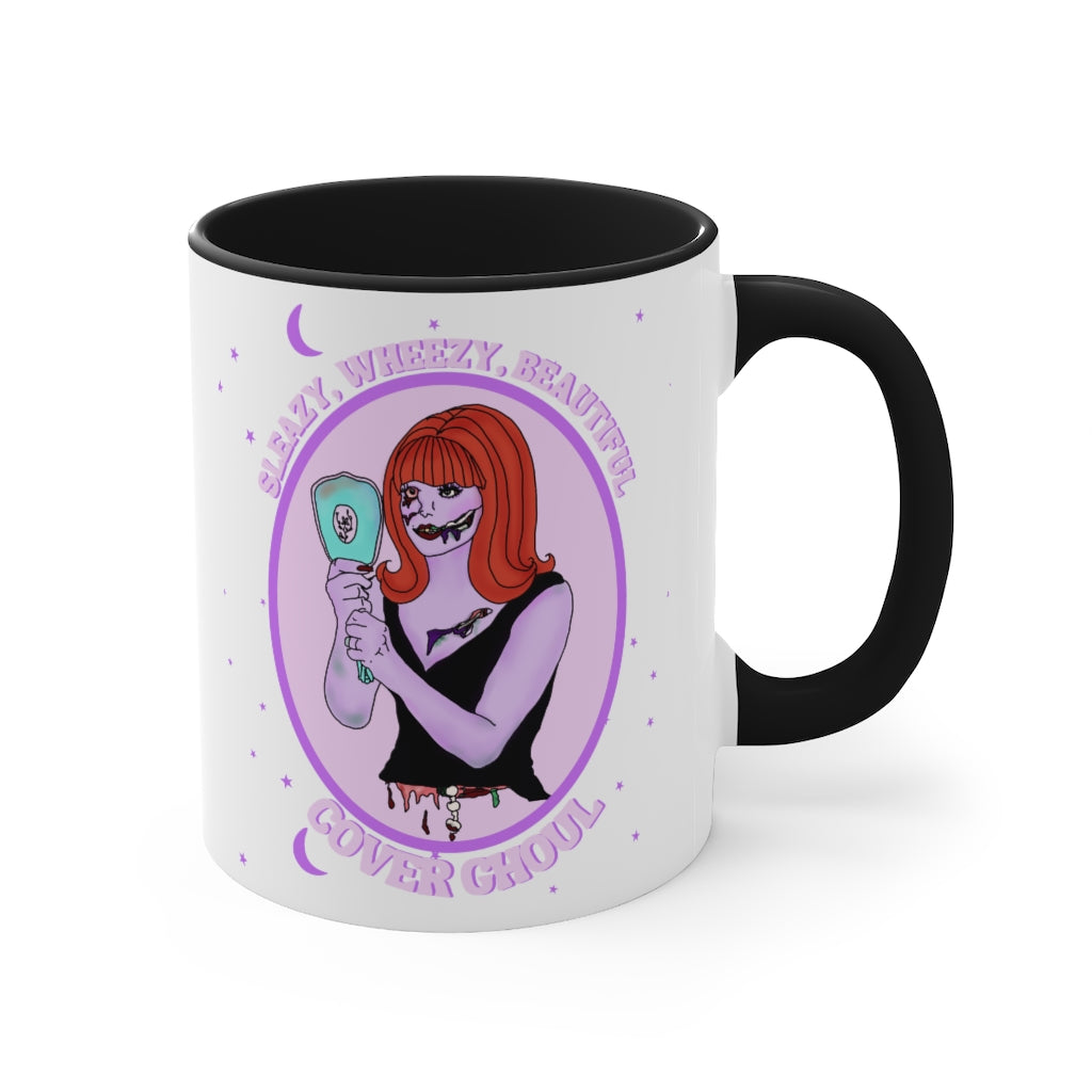 Sleazy, Wheezy, Beautiful Cover Ghoul Coffee Mug