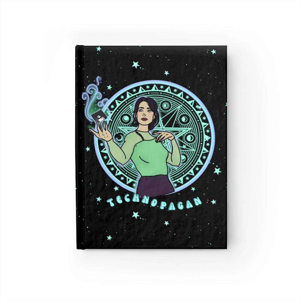 "Technopagan" Hardcover Lined Journal