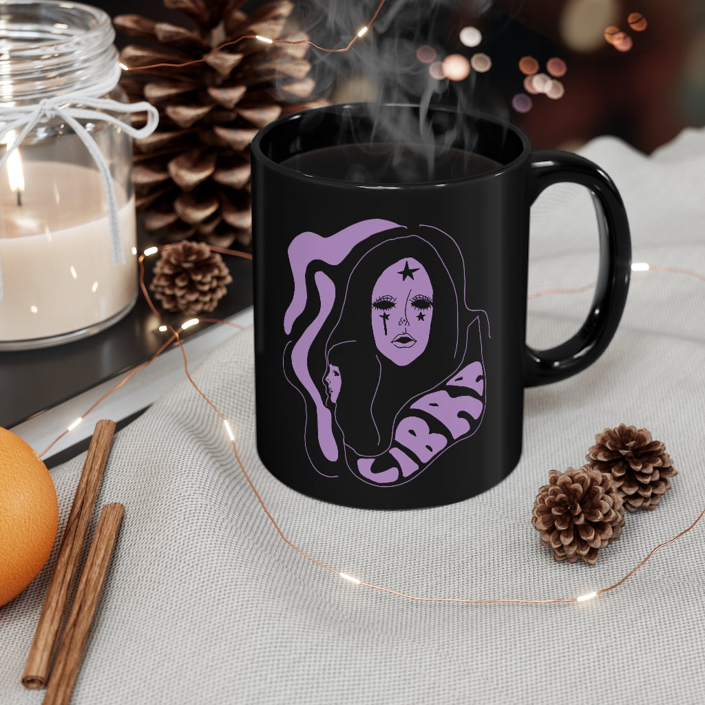 Libra Shadow  Black Mug