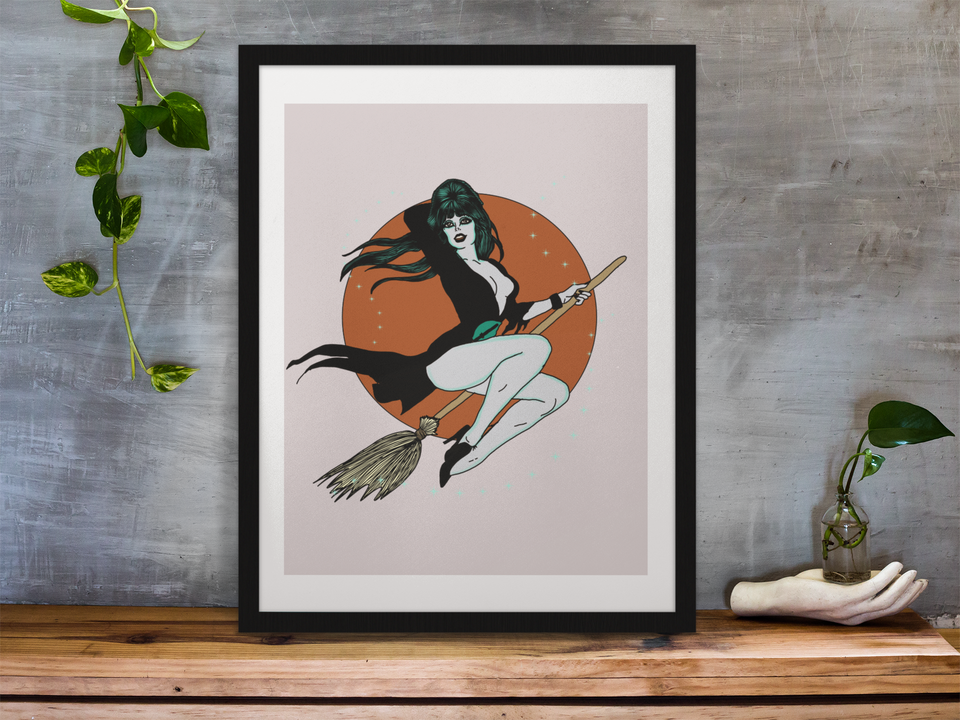 Elvira Mistress of the Dark Print