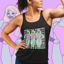 Load image into Gallery viewer, Anxiety is a Workout Racerback Tank
