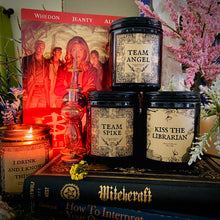 Load image into Gallery viewer, Kiss the Librarian Giles Buffy The Vampire Slayer Candle
