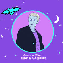 Load image into Gallery viewer, &quot;Spare a Man; Ride a Vampire&quot; Spike Super Soft T-shirt
