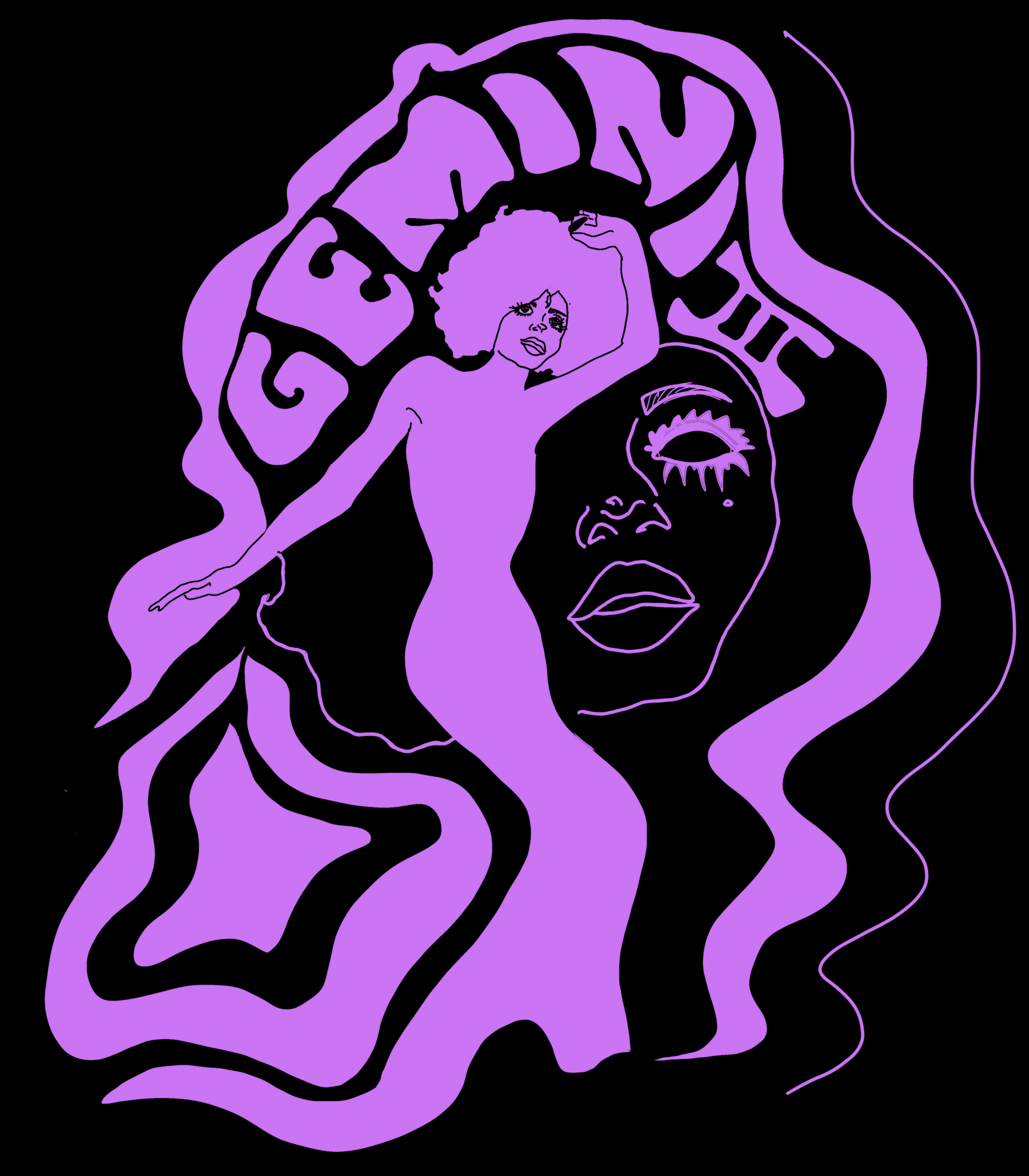 Gemini Twins Vintage Style Unisex Tee