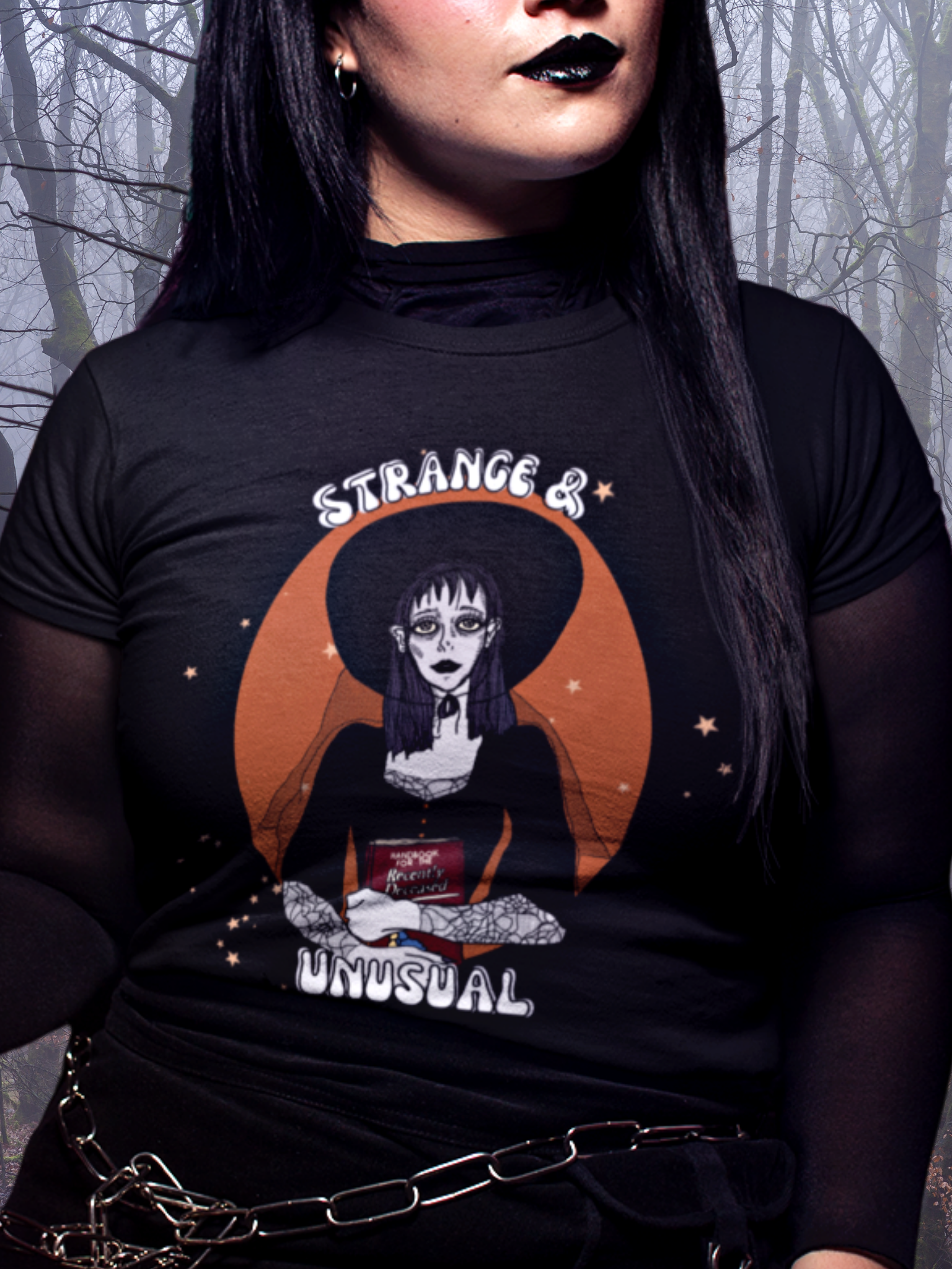 “Strange and Unusual” Lydia Deetz Vintage Style Tee