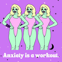 Load image into Gallery viewer, Anxiety is a Workout Zombie Janet Comfy Sweatshirt
