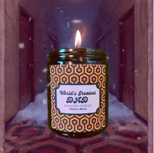 Load image into Gallery viewer, World&#39;s Greatest Dad Candle | Jack Torrance The Shining Candle
