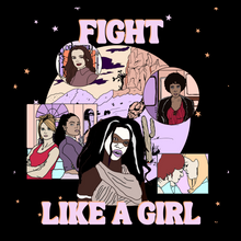 Load image into Gallery viewer, “Fight Like a Girl” Women of Buffy Super Soft T-shirt
