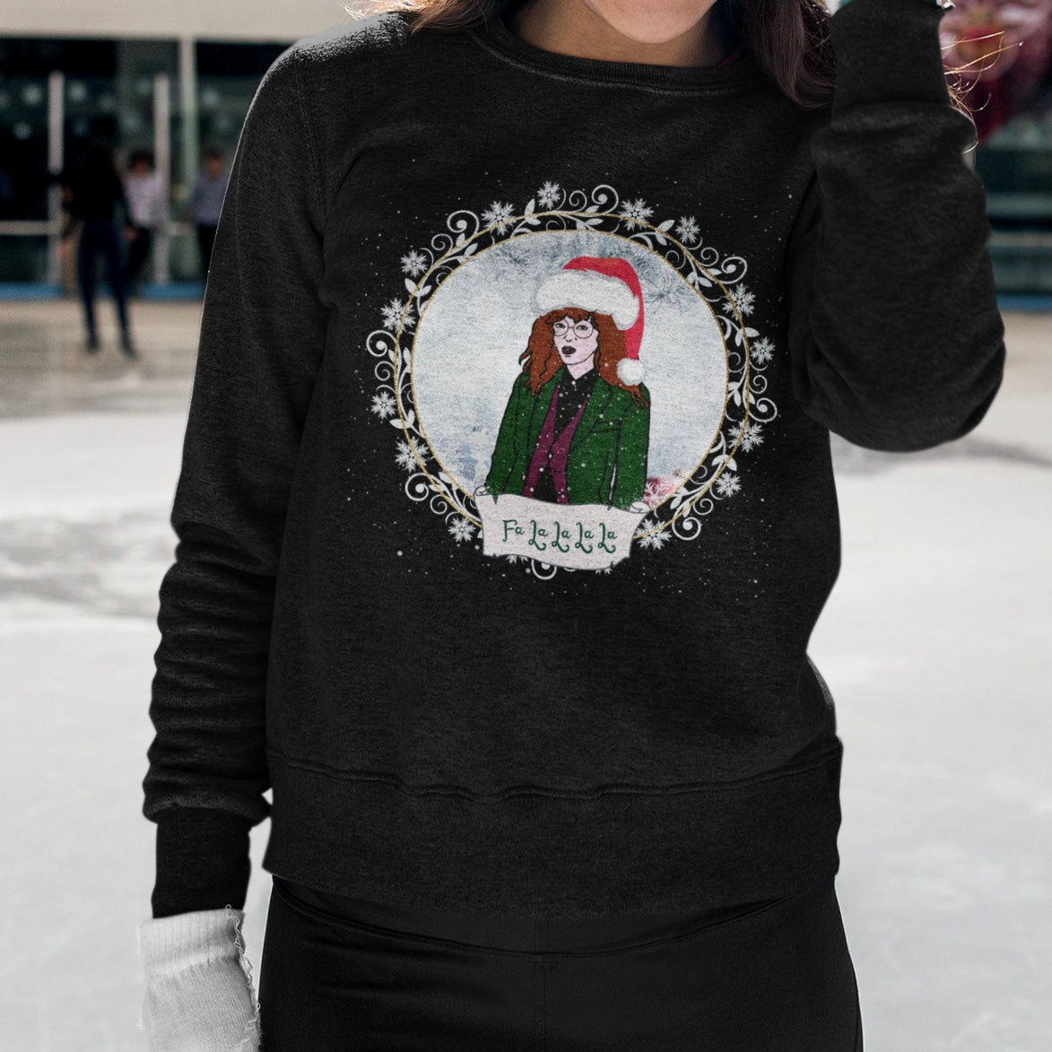 "Fa La La La La" Christmas Unisex Heavy Blend™ Crewneck Sweatshirt