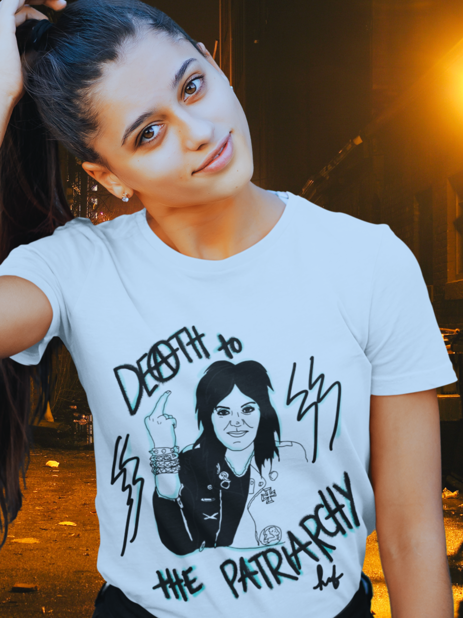 Joan Jett "Death to the Patriarchy" Vintage Style Unisex Tshirt